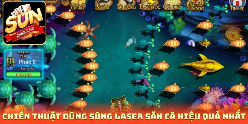 Súng Laser Bắn Cá - Quét Sạch Đại Dương Rinh Thưởng Cực Đã 4 Chiến thuật dùng súng laser săn cá hiệu quả nhất